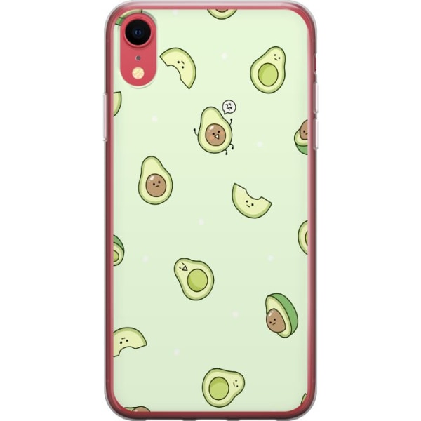 Apple iPhone XR Gennemsigtig cover Glad Avocado