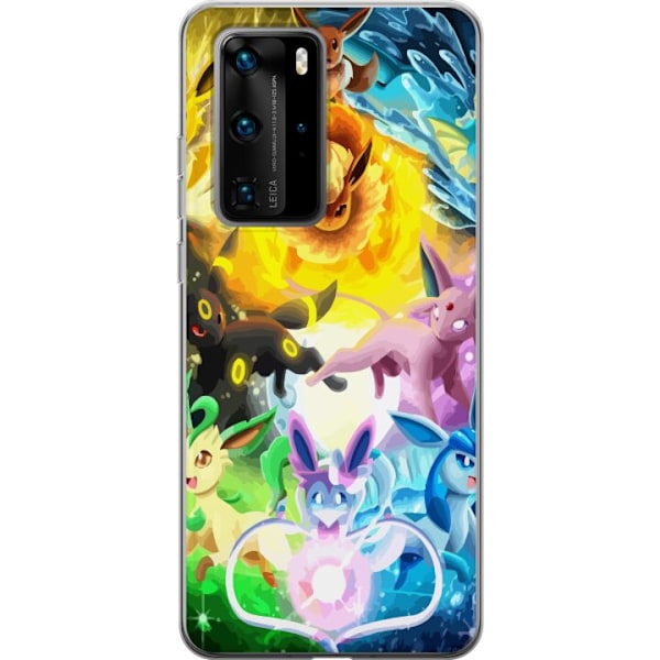 Huawei P40 Pro Gjennomsiktig deksel Pokemon