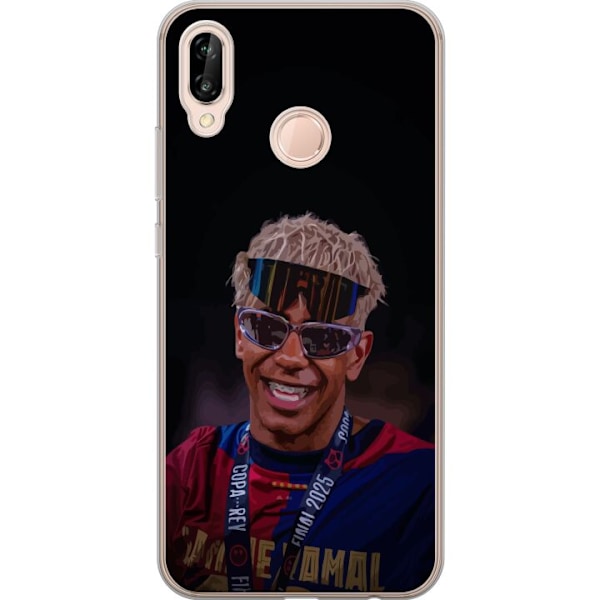 Huawei P20 lite Genomskinligt Skal Lamine Yamal mobilskal i stilren sportdesign