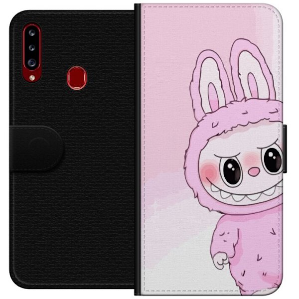 Samsung Galaxy A20s Tegnebogsetui Labubu Kanin-serien