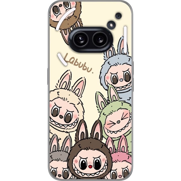 Nothing Phone (2a) Läpinäkyvä kuori Labubu Pastel Collection