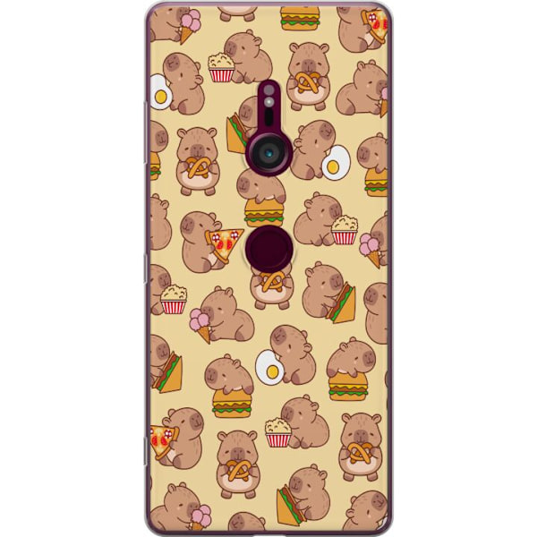 Sony Xperia XZ3 Läpinäkyvä kuori Kawaii capybara puhelinkotelo useilla söpöillä hahmoilla