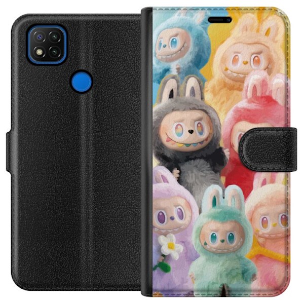 Xiaomi Redmi 9C Plånboksfodral Labubu Sketch Style – Handri