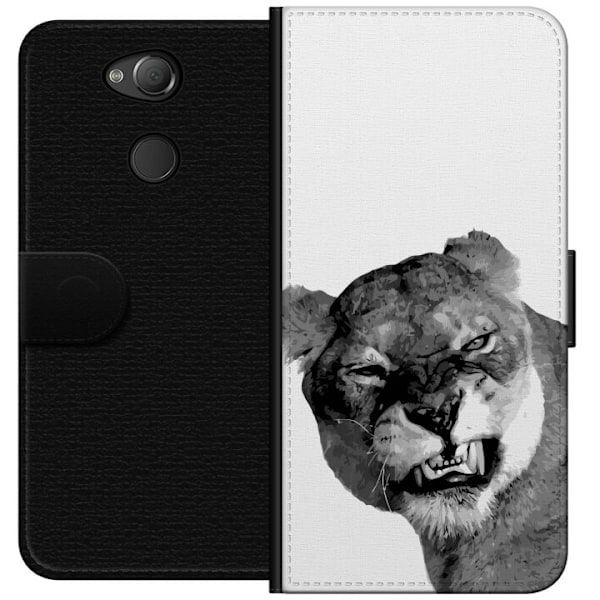 Sony Xperia XA2 Tegnebogsetui Løve Kunstnerisk Dyremotiv Afrikansk Stil Jungle Følelse Grafisk Design Hjemmedekoration Dyr Tema