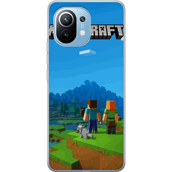 Xiaomi Mi 11 Läpinäkyvä kuori Minecraft Key Art