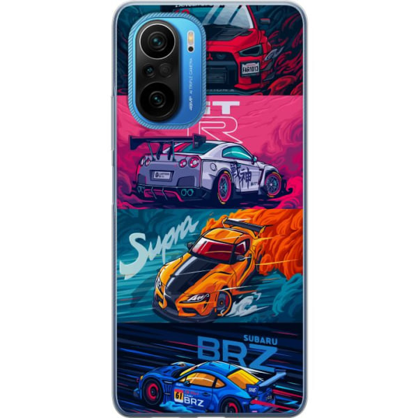 Xiaomi Poco F3 Läpinäkyvä kuori Subaru Racing