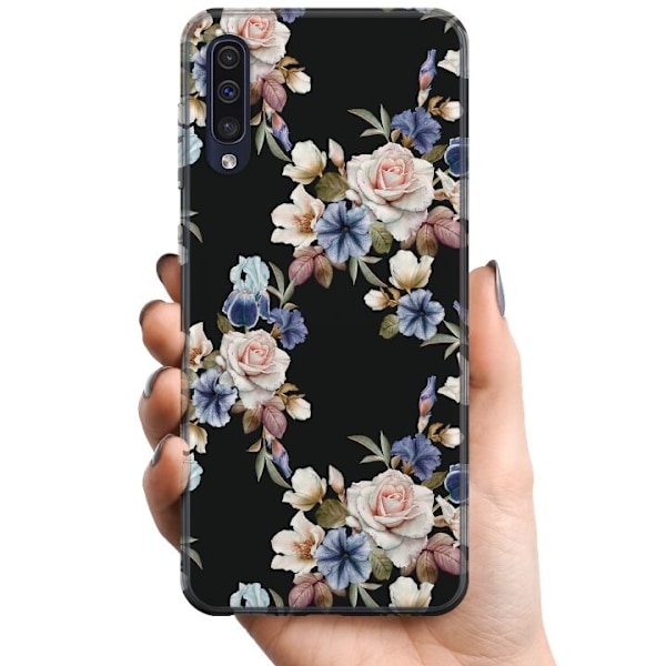 Samsung Galaxy A50 TPU Mobilskal Blommor
