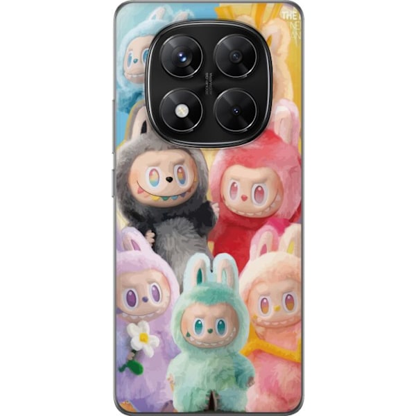 Xiaomi Redmi Note 14 Pro Genomskinligt Skal Labubu Sketch Style – Handritat monster i tusch