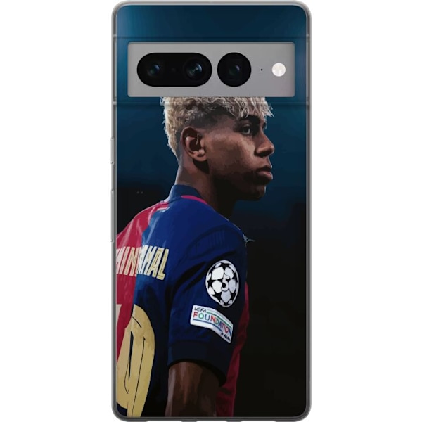 Google Pixel 7 Pro Genomskinligt Skal Lamine Yamal – Barcelonas Wonderkid i Fokus