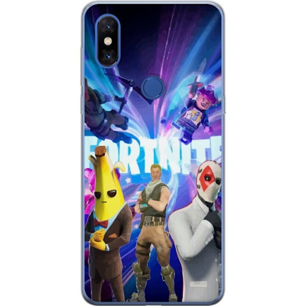 Xiaomi Mi Mix 3 Läpinäkyvä kuori Fortnite