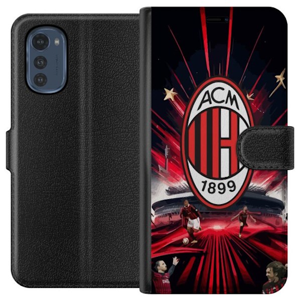 Motorola Moto E32s Tegnebogsetui AC Milan