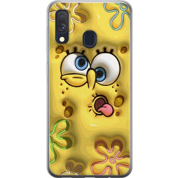 Samsung Galaxy A40 Genomskinligt Skal SpongeBob