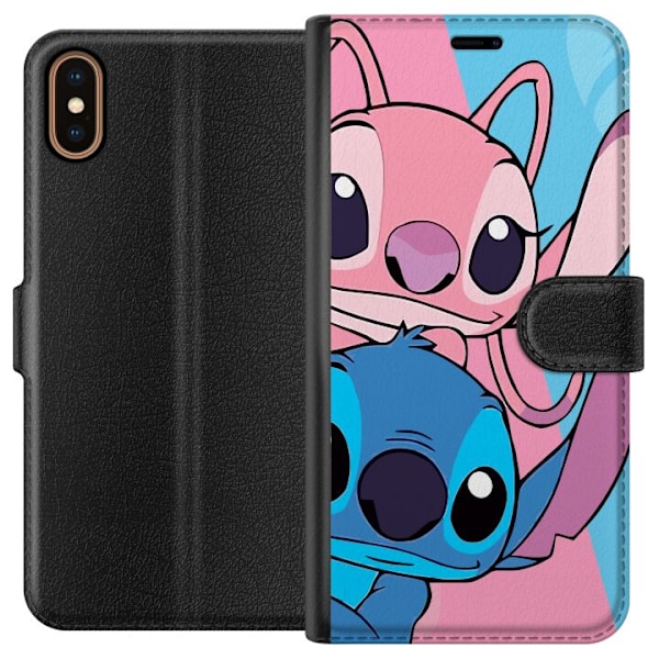 Apple iPhone X Tegnebogsetui Stitch & Angel
