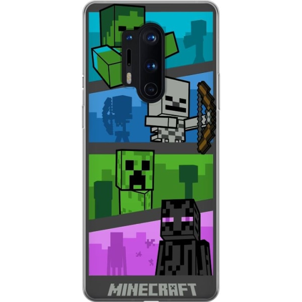 OnePlus 8 Pro Gennemsigtig cover Minecraft