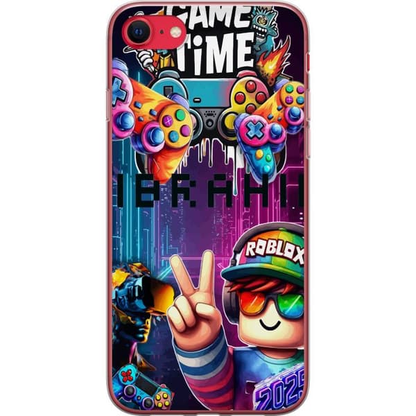 Kompatibelt Mobilskal till Apple iPhone SE (2022) Neon Gamer Art