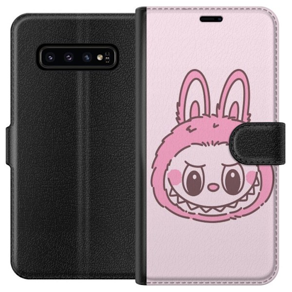 Samsung Galaxy S10 Lommeboketui Labubu Dyrekretsbunnyutgave