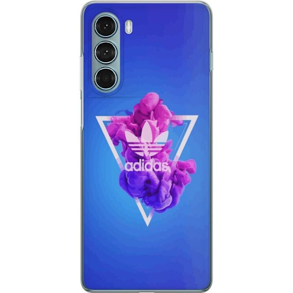 Motorola Moto G200 5G Genomskinligt Skal Adidas-inspirerad bl