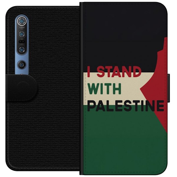 Xiaomi Mi 10 Pro 5G Plånboksfodral Stand with Palestine – solidaritetsdesign med starkt budskap