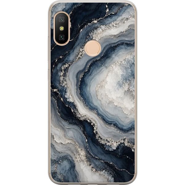 Kompatibelt Mobildeksel til Xiaomi Redmi 6 Pro Nattagat blå