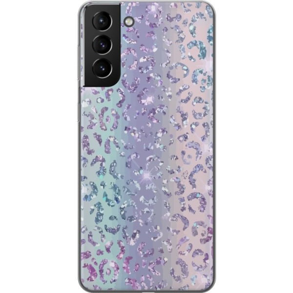 Samsung Galaxy S21+ 5G Gjennomsiktig deksel Glitter Leopard