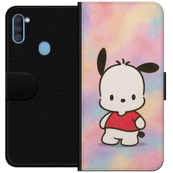 Samsung Galaxy A11 Tegnebogsetui Kawaii Sanrio Pochacco
