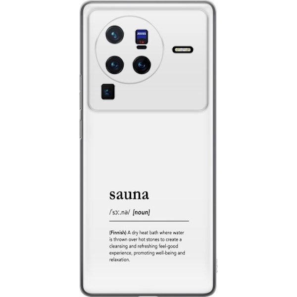 vivo X80 Pro Gennemsigtig cover Bara Bada Sauna