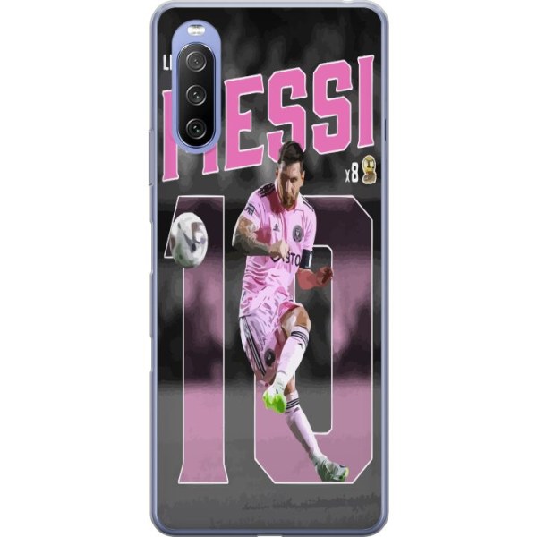 Sony Xperia 10 III Lite Gennemsigtig cover Lionel Messi