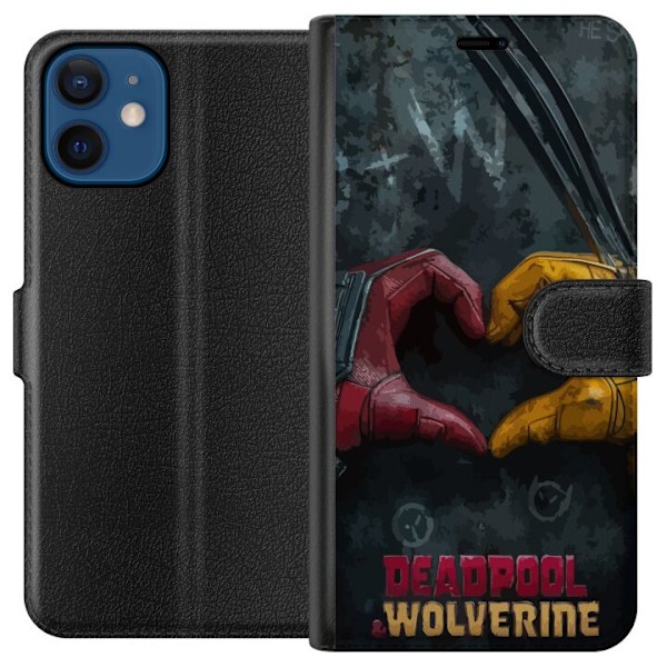 Apple iPhone 12  Lompakkokotelo Wolverine Deadpool