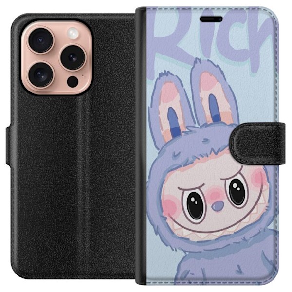 Apple iPhone 16 Pro Plånboksfodral Blue Bunny Labubu