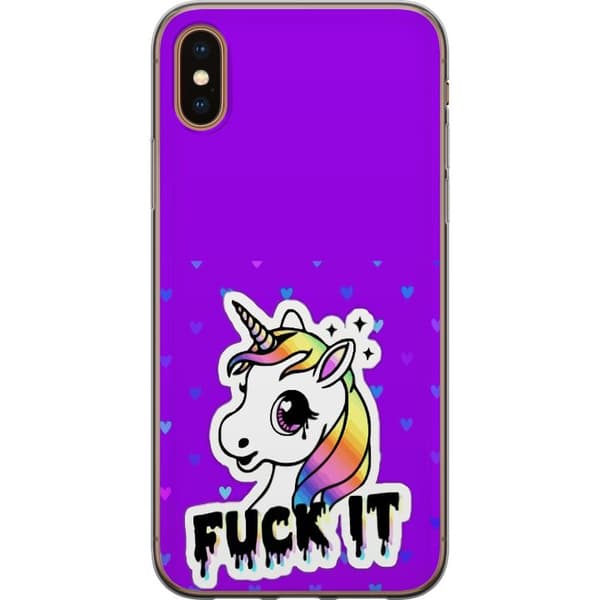 Kompatibelt Mobildeksel til Apple iPhone XS Einhorn