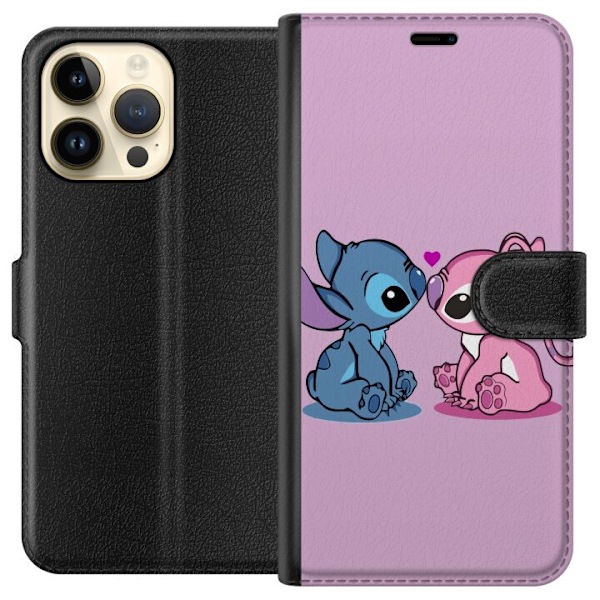 Apple iPhone 15 Pro Max Lompakkokotelo Lilo ja Stitch