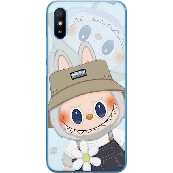Xiaomi Redmi 9AT Läpinäkyvä kuori Labubu hattuineen - Pop M