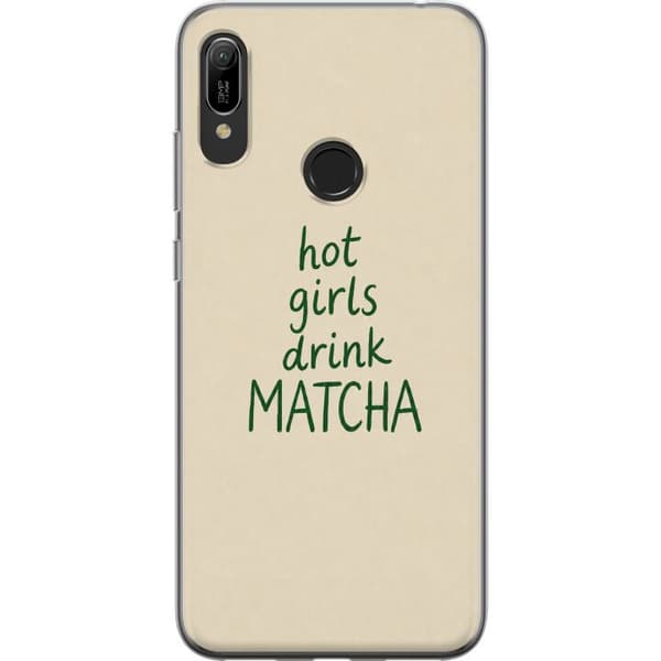 Kompatibelt Mobildeksel til Huawei Y6 (2019) Matcha-jenter beige