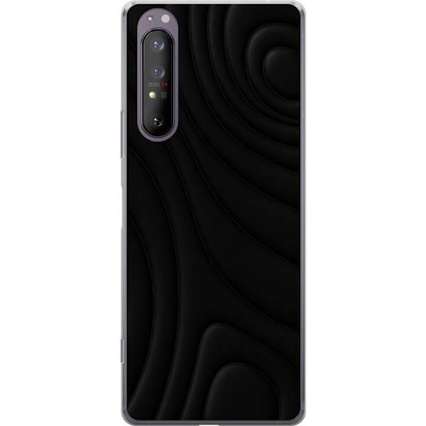 Sony Xperia 1 II Läpinäkyvä kuori Tummat Aallot
