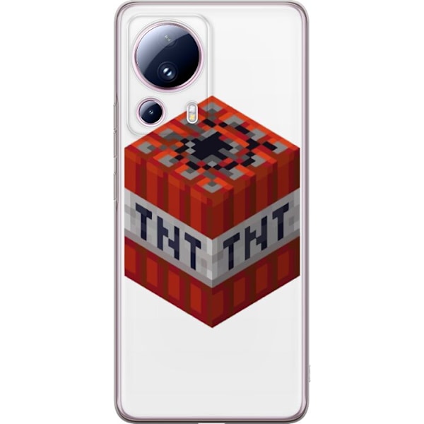 Xiaomi 13 Lite Läpinäkyvä kuori Minecraft TNT