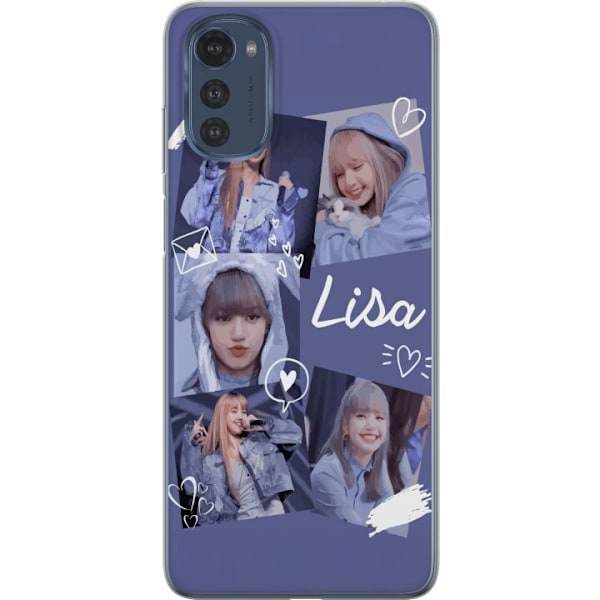 Motorola Moto E32s Gennemsigtig cover Lisa Blackpink – Aesthetic K-pop Queen