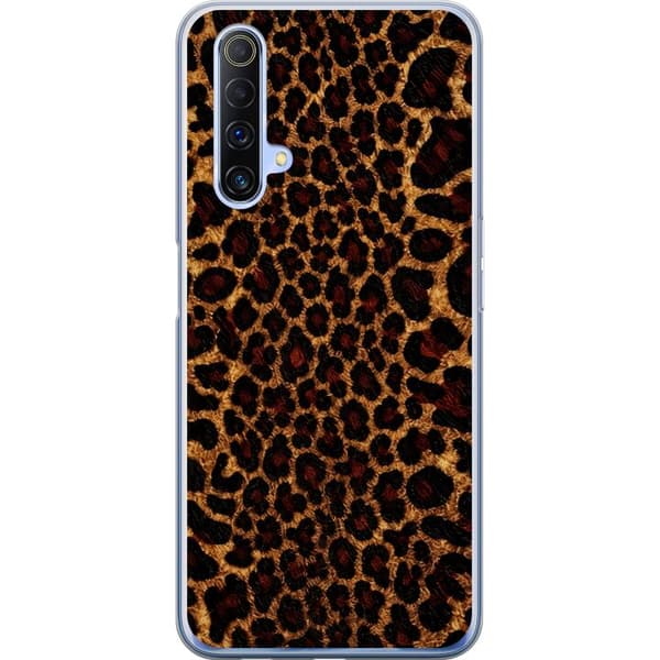 Kompatibelt Mobilskal till Realme X50 5G Wild Leopard brun