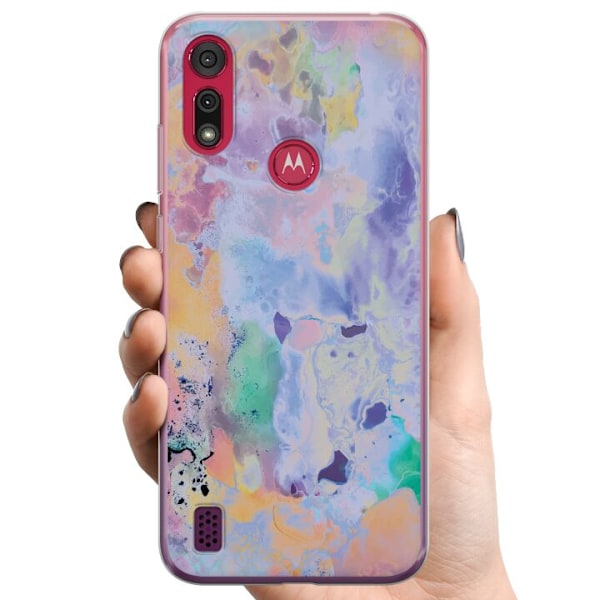 Motorola Moto E6s (2020) TPU Mobilskal Marmor / Marble
