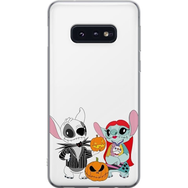 Samsung Galaxy S10e Genomskinligt Skal Stitch familjen addams