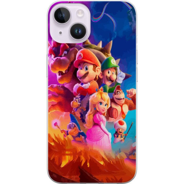 Apple iPhone 15 Läpinäkyvä kuori Super Mario Bros