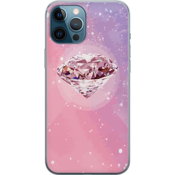 Apple iPhone 12 Pro Max Gennemsigtig cover Glitter Diamant
