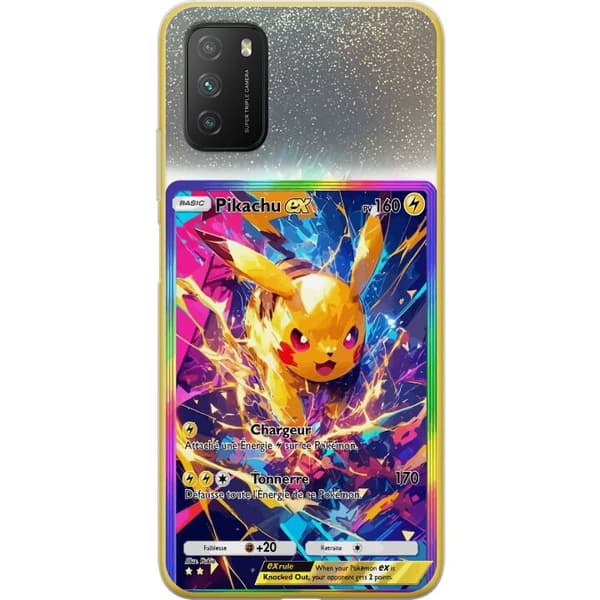 Kompatibel Mobilcover til Xiaomi Poco M3  Pikachu gul