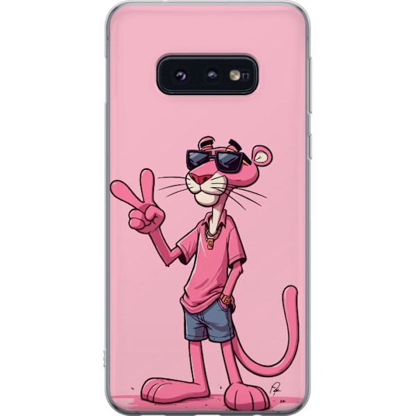 Samsung Galaxy S10e Läpinäkyvä kuori Pink Panter Peace