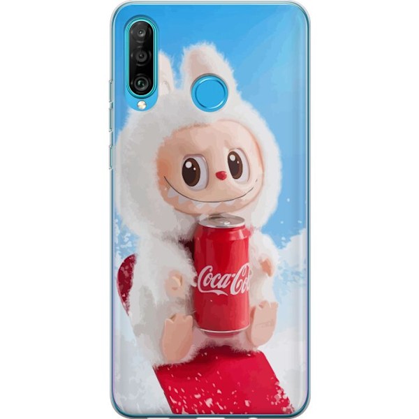 Huawei P30 lite Genomskinligt Skal Labubu Summer Edition