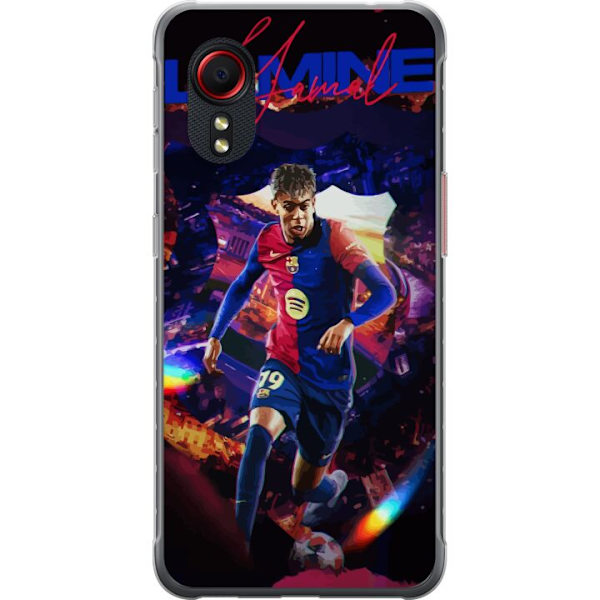 Samsung Galaxy Xcover 5 Läpinäkyvä kuori Yamal Rising Talent FC Barcelona Pelaaja Nuori Jalkapalloilija Suosittu Motiivi Urheilu Espanja Lahjakkuus