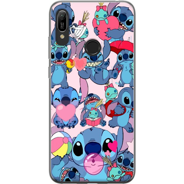 Huawei Y6 (2019) Genomskinligt Skal Stitch