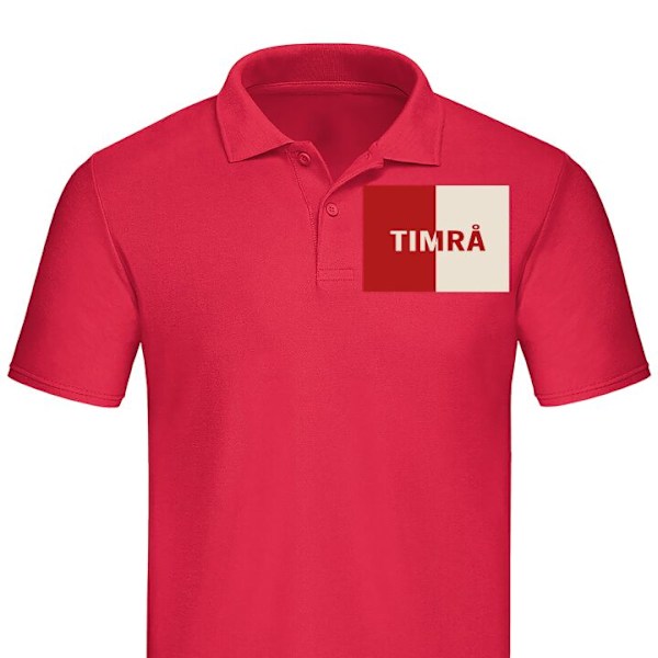 Piké för Vuxen | Elegant Pikétröja Timrå – Hockey Röd Large