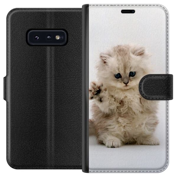Kompatibel Tegnebogsetui til Samsung Galaxy S10e Kat
