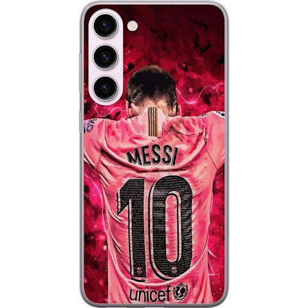 Samsung Galaxy S23+ Läpinäkyvä kuori Messi Jalkapallo Barcelona Argentiina Motivoiva Legendaarinen Pelaaja FC Barcelona Numero 10 Urheilu Jalkapall