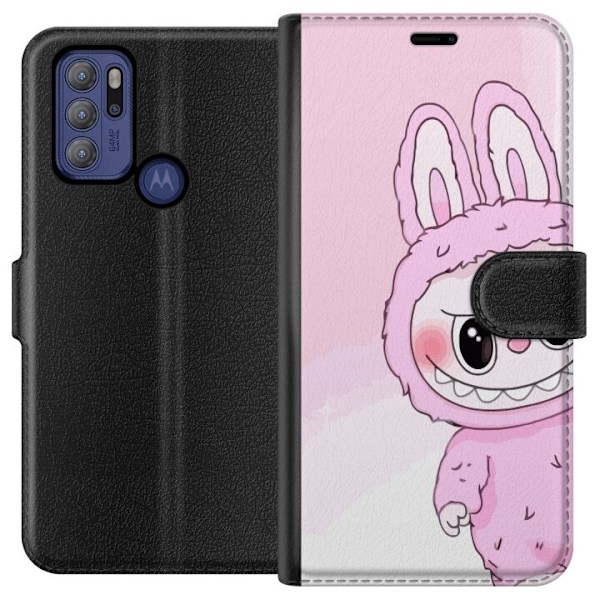 Motorola Moto G60S Lompakkokotelo Labubu Jänis-sarja